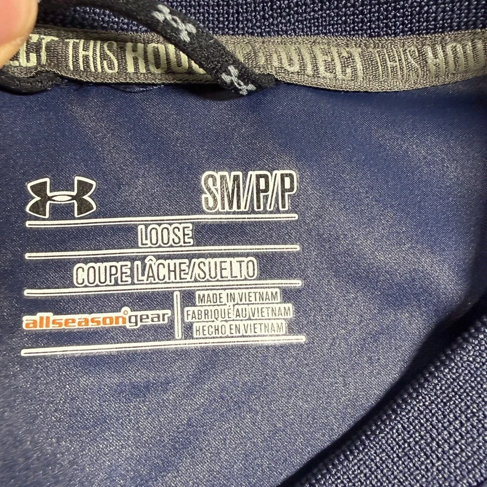 Under Armour Shirt Men S Navy Blue Murphy Ranch Baseball 1/4 Zip Short Sleeve‎